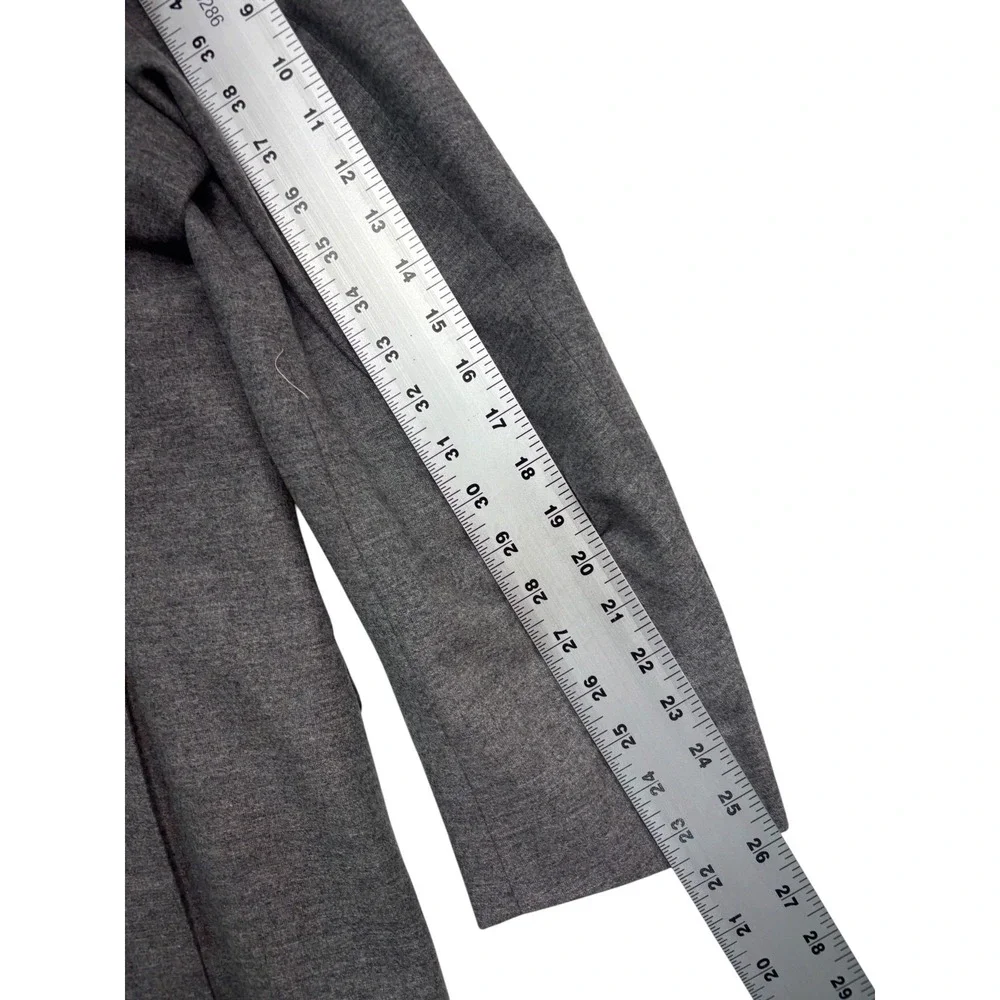 vtg Ermenegildo Zegna Italy 46R 40x30 Heather Gray 2pc Pant Suit Light Flannel